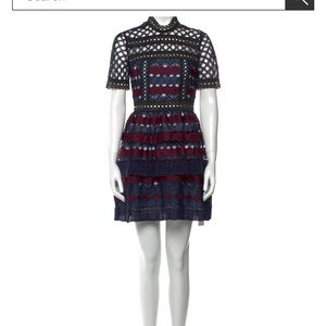 SELF-PORTRAIT
Hexagon Lace Mini Dress size 10